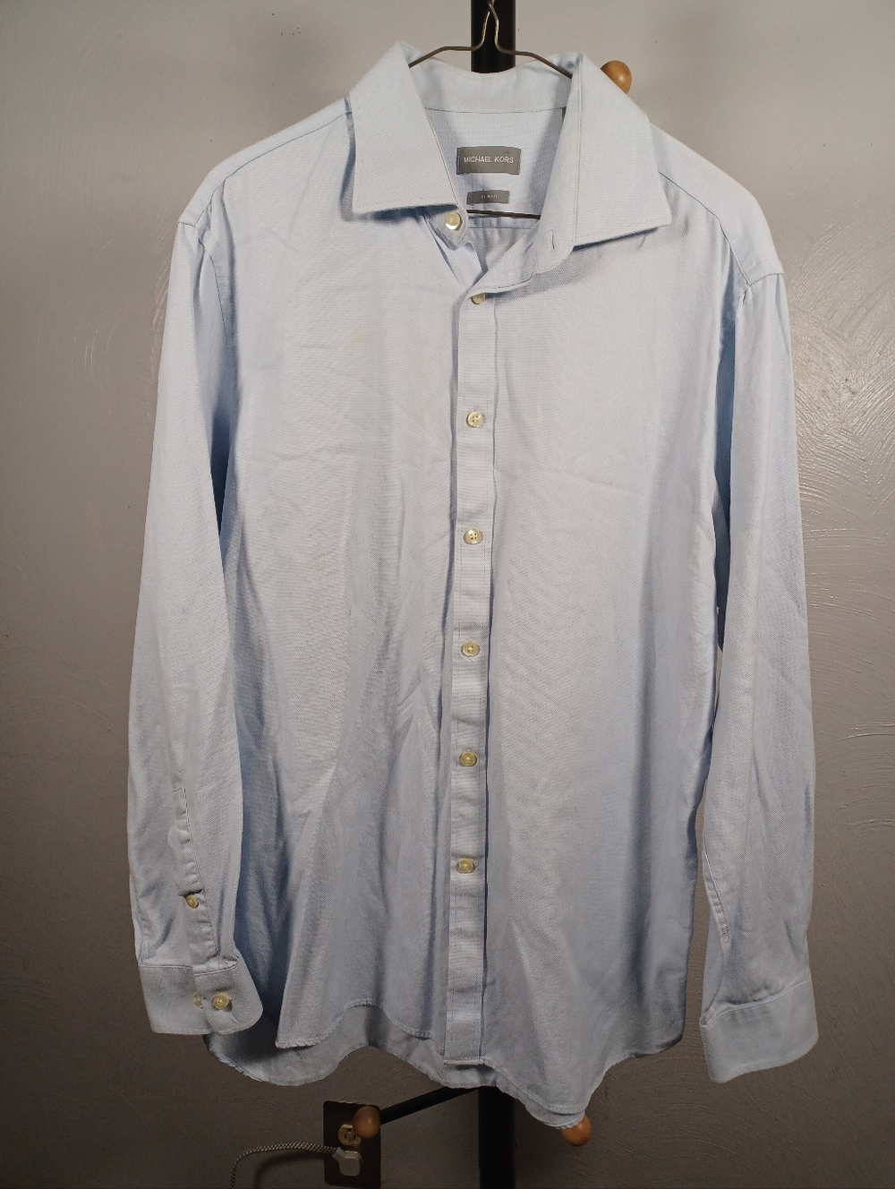 Michael Kors Slim Fit Long Sleeve Button Down Size XL